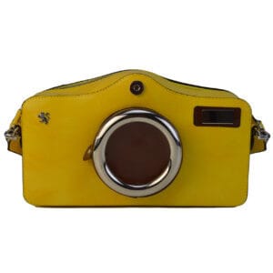 Pratesi Photocamera Radica Shoulder Bag in cow leather